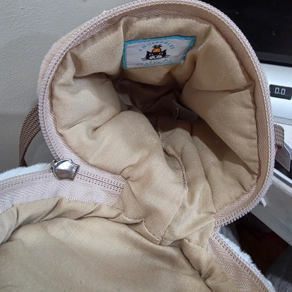 Jellycat Amuseables Coffee-To-Go Bag Plush Crossbody Purse NWT Tan Cream